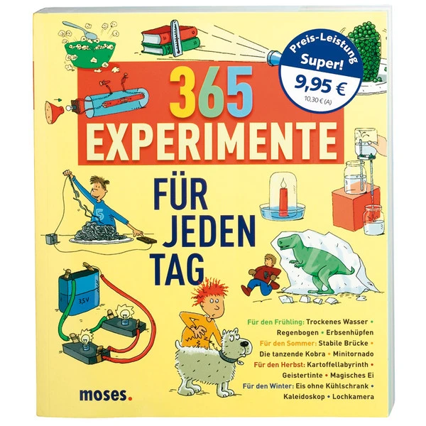 365 EXPERIMENTE FÜR JEDEN TAG Kinderbuch MOSES KINDERBUCHVERLAG GMBH