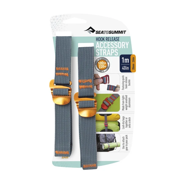 Sea To Summit HOOK RELEASE ACCESSORY STRAP Spanngurt GELB – Bild 2