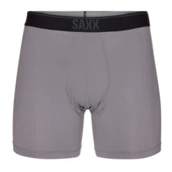 SAXX QT QUICK DRY MESH BB 2PK Herren Funktionsunterwäsche BLACK/DK CHARCOAL II