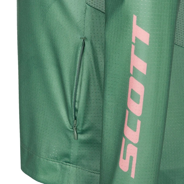 Scott SCO SHIRT W' S TRAIL VERTIC LS Damen Fahrradtrikot GLADE GREEN/CRYSTAL PINK – Bild 4
