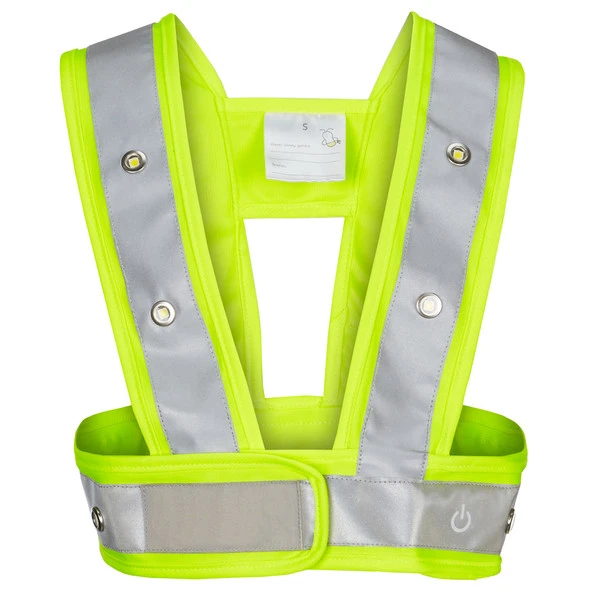 HeyReflect LED HIGH VISIBILITY VEST Kinder Weste GELB 1 HeyReflect LED HIGH VISIBILITY VEST Kinder Weste GELB