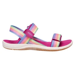 Keen ELLE BACKSTRAP C Kinder Freizeitsandalen RAINBOW/FESTIVAL FUCHSIA