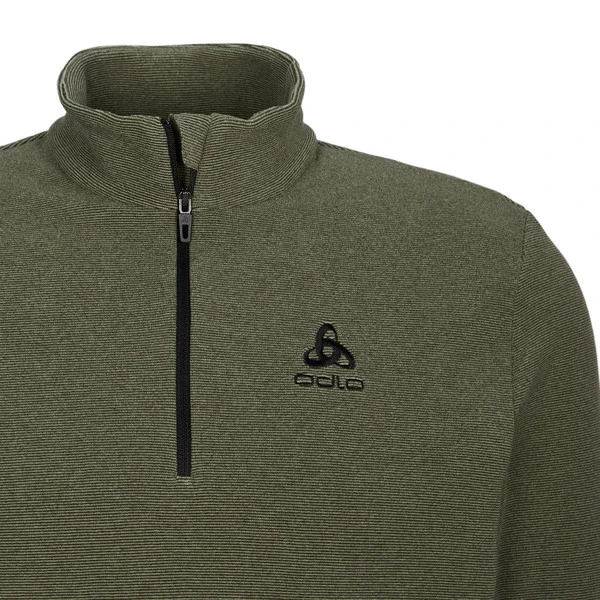 Odlo MID LAYER 1/2 ZIP ROY Herren Fleecepullover MATTE GREEN - DEEP DEPTHS 4 Odlo MID LAYER 1/2 ZIP ROY Herren Fleecepullover MATTE GREEN - DEEP DEPTHS – Bild 4