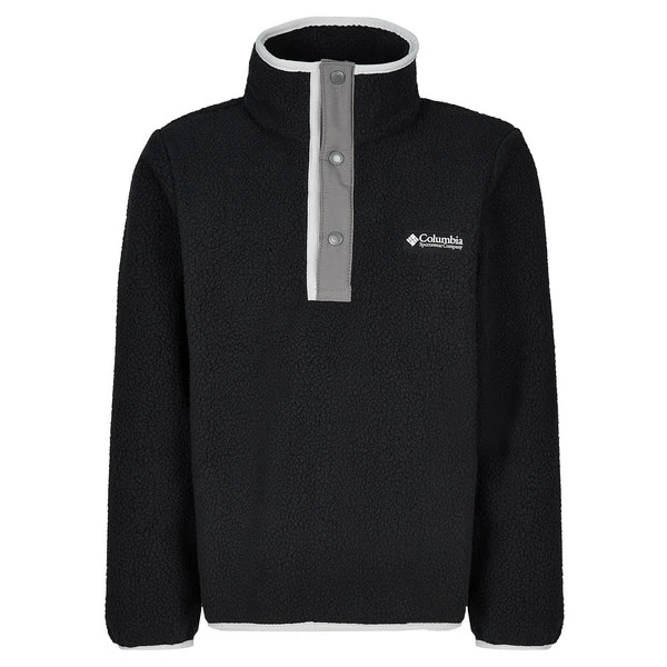 Columbia HELVETIA HALF SNAP FLEECE Kinder Fleecepullover BLACK, CITY GRE 1 Columbia HELVETIA HALF SNAP FLEECE Kinder Fleecepullover BLACK, CITY GRE